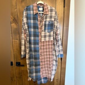 OLI & HALI flannel duster dress - size M - NEW